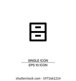 archive single icon eps 10