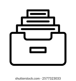 Archive storage icon color editable on white background
