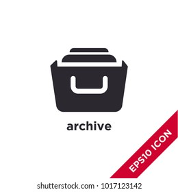 Archive storage icon. Document symbol modern, simple, vector, icon for website design, mobile app, ui. Vector Illustration