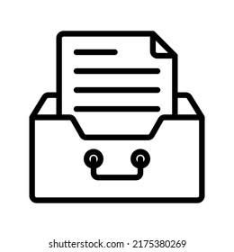 Icono de Almacenamiento de archivo. signo de almacenamiento. ilustración vectorial