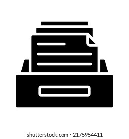 Icono de Almacenamiento de archivo. signo de almacenamiento. ilustración vectorial