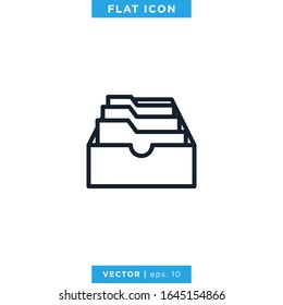Archive Storage Icon Vector Design Template