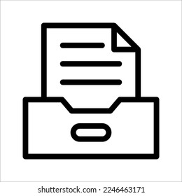 Archive Storage Icon Vector Design Template, vector illustration on white background