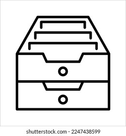 Plantilla de diseño de vectores de iconos de almacenamiento de archivo, ilustración vectorial en fondo blanco