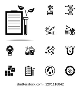 archive, test icon. Genetics and bioenginnering icons universal set for web and mobile