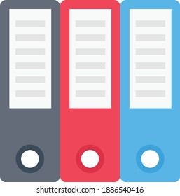 archive vector colour flat icon