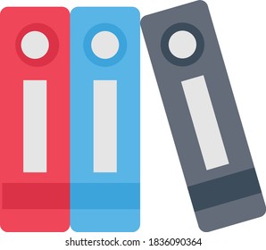 icono de color plano vectorial de archivo