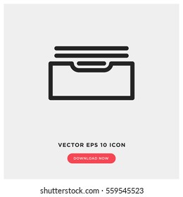 Archive vector icon, documents symbol. Modern, simple flat vector illustration for web site or mobile app