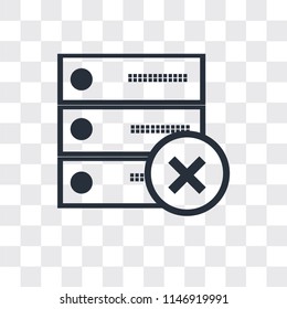 Archive vector icon isolated on transparent background, Archive logo concept