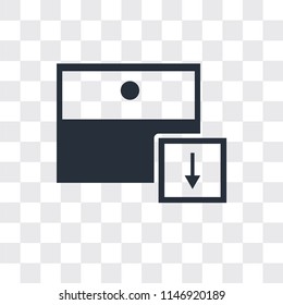 Archive vector icon isolated on transparent background, Archive logo concept