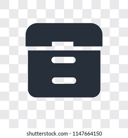 Archive vector icon isolated on transparent background, Archive logo concept