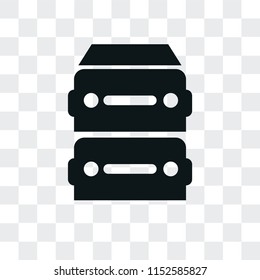 Archive vector icon isolated on transparent background, Archive logo concept