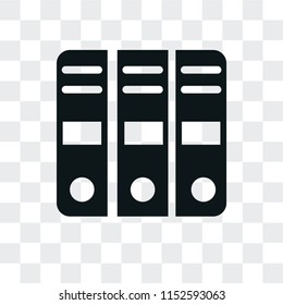 Archive vector icon isolated on transparent background, Archive logo concept