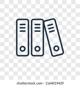 Archive vector icon isolated on transparent background, Archive logo concept