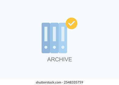 Archive Vector Icon Or Logo Illustration