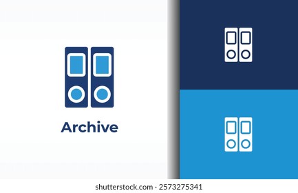 Archive vector, icon or logo sign isolated symbol illustration