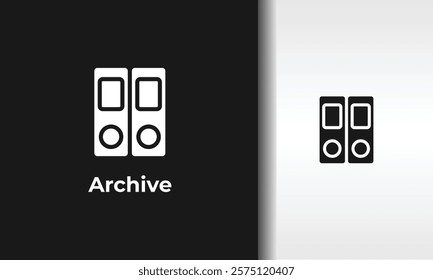 Archive Vector, Icon Or Logo Sign Isolated Symbol Illustration