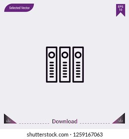 Archive vector icon. Modern, simple, isolated, flat best quality icon for web site designs or mobile apps. Vector illustration EPS10.