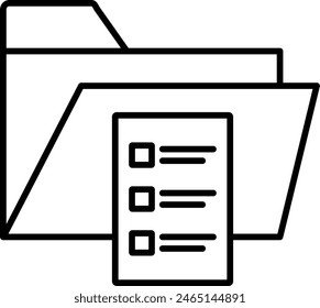 Archive Vector Line Icon Design