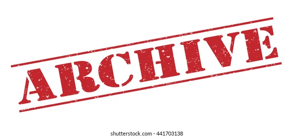 archive vector stamp on white background