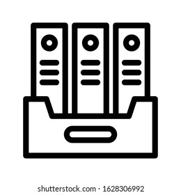 archive vector thin line icon 