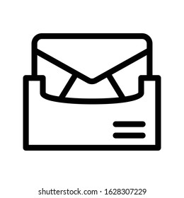 archive vector thin line icon 