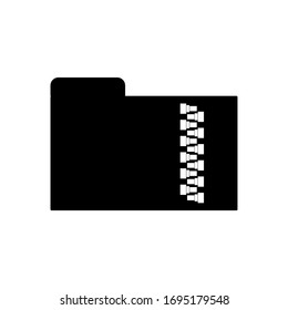 Archived folder icon, secret document sign design