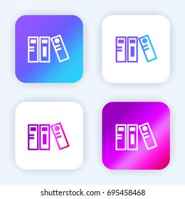Archives bright purple and blue gradient app icon