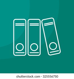 Archives folder line icon