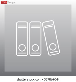 Archives folder line icon
