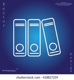 Archives folder line icon