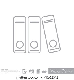 Archives folder line icon