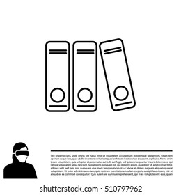 Archives folder line icon