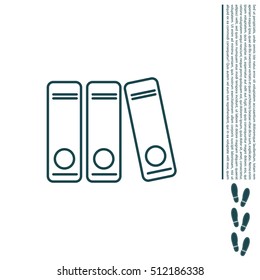 Archives folder line icon