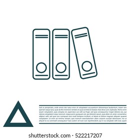 Archives folder line icon