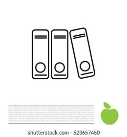 Archives folder line icon