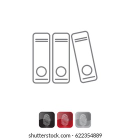 Archives folder line icon