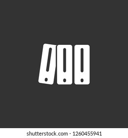 archives icon vector. archives sign on black background. archives icon for web and app