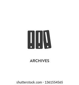 archives icon vector. archives sign on white background. archives icon for web and app