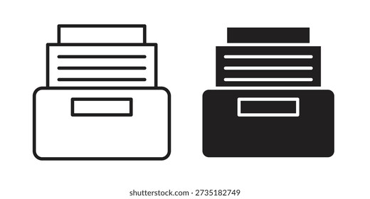 Ícones de arquivos para design. Traço facilmente editável. Design plano moderno.