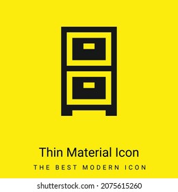 Archivo icono de material amarillo brillante mínimo