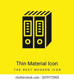 Archives minimal bright yellow material icon