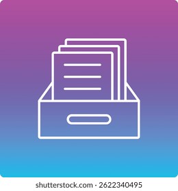 Arquiva o ícone de vetor. Pode ser usado para impressão, aplicativos móveis e da Web.