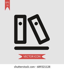 Archives vector icon, illustration symbol