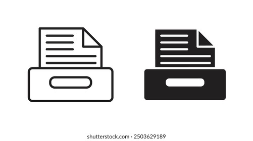 Archives vector icon in solid and outline style