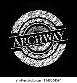 Archway chalkboard emblem