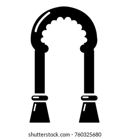 Archway decor icon. Simple illustration of archway decor vector icon for web