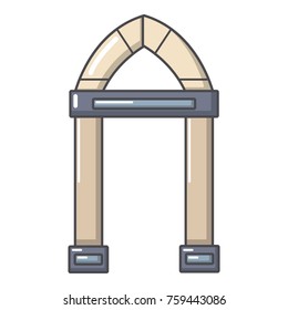 Archway decorative icon. Cartoon illustration of archway decorative vector icon for web