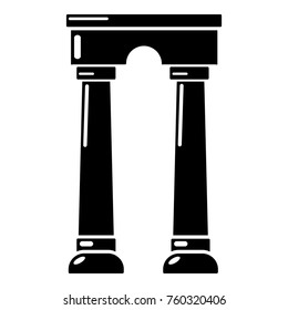 Archway egypt icon. Simple illustration of archway egypt vector icon for web