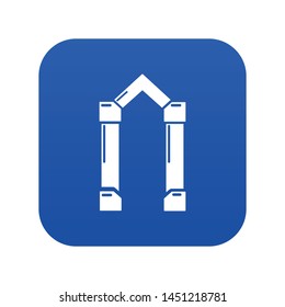 Archway element icon. Simple illustration of archway element vector icon for web